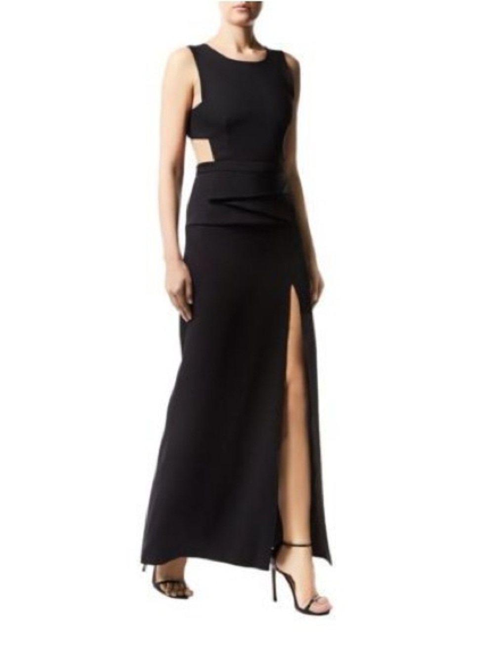 BCBGMAXAZRIA Black Maxi Dress with Side Slit